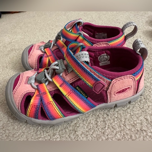 Keen Pink Sandals with rainbow straps - Picture 2 of 6